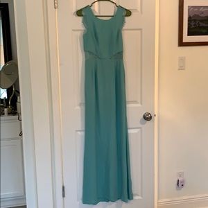 BCBGMaxAzria lace back gown